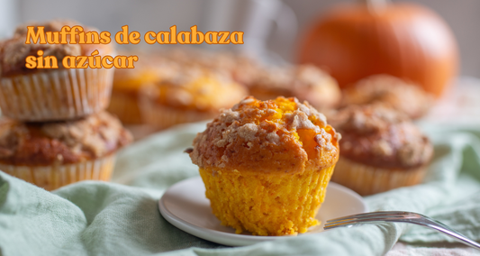 Cómo hacer muffins de calabaza sin azúcar refinada 🎃
