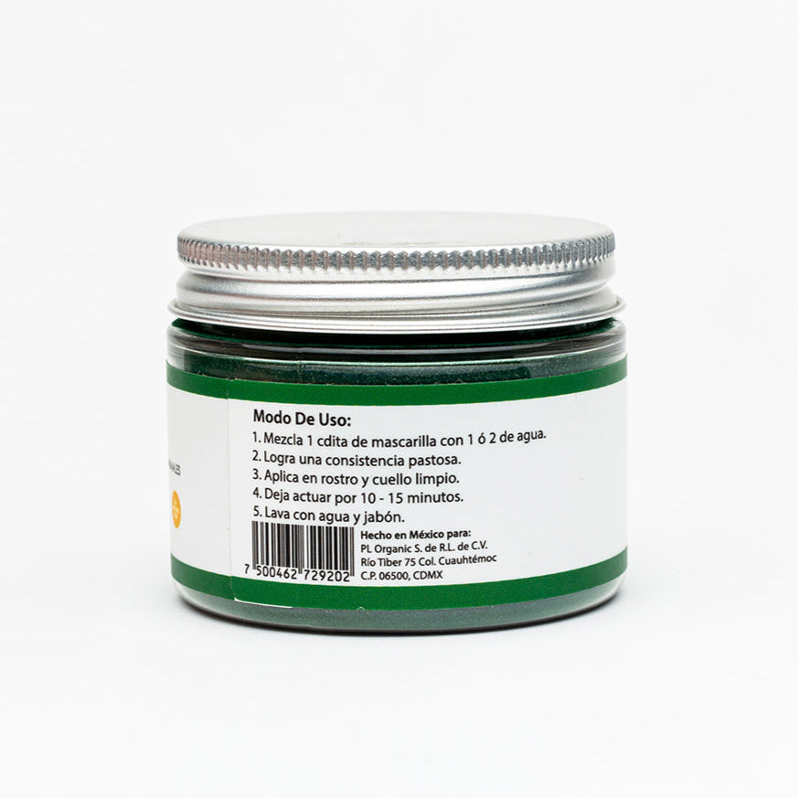 Mascarilla facial de superfoods Detox Please: Espirulina + clorela 60 grs.