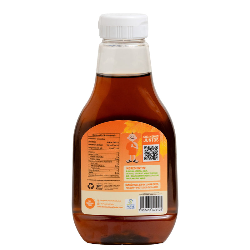 Miel Monk®: Miel de fruta del monje sabor maple 250 ml.