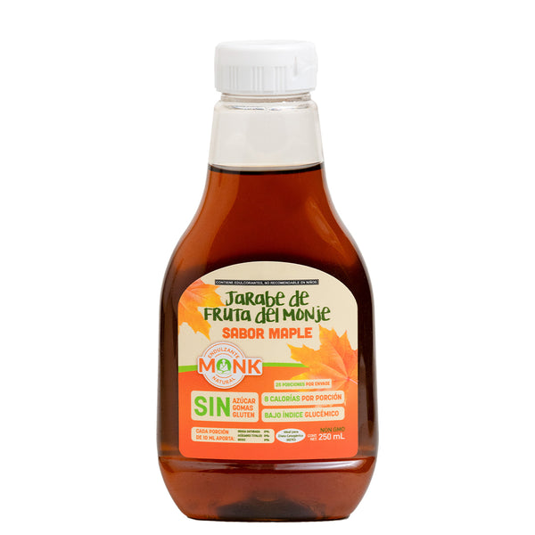 Miel Monk®: Miel de fruta del monje sabor maple 250 ml.