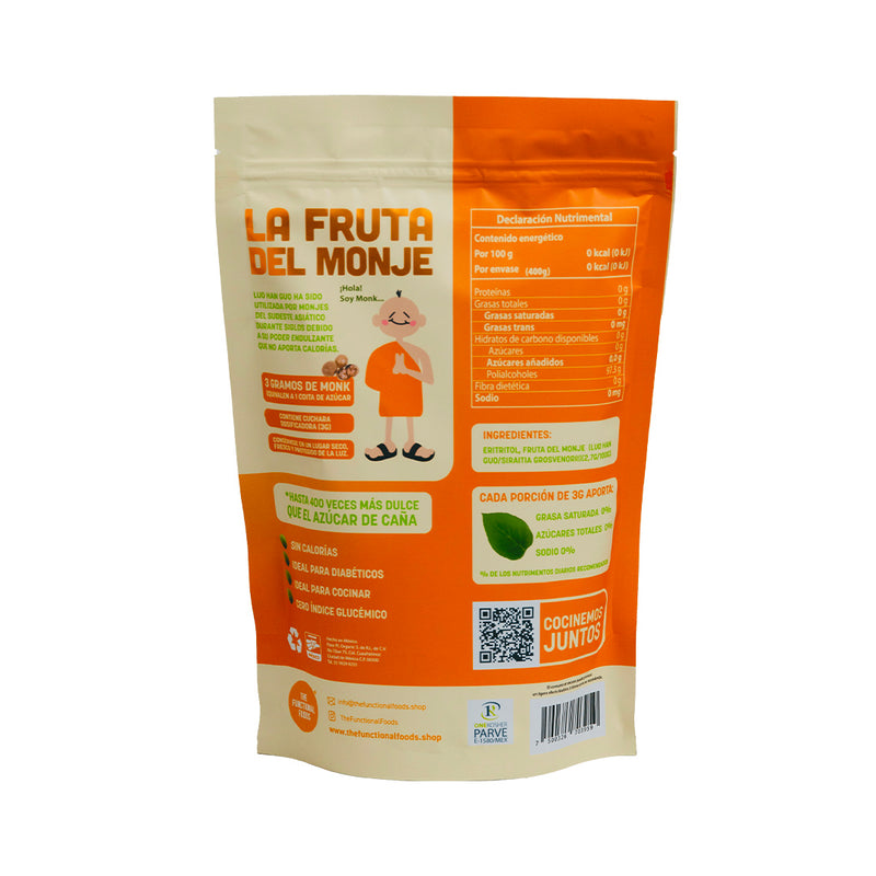 Monk®: Natural monk fruit sweetener 400 g. 