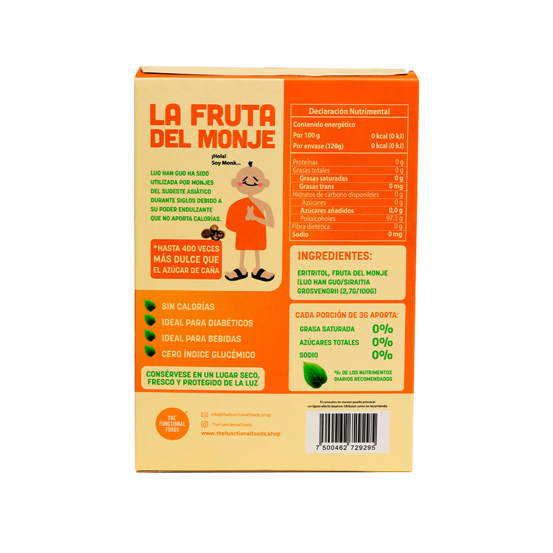 Monk® sachets: Monk fruit in 40 sachets of 3 grams. (monk fruit) 