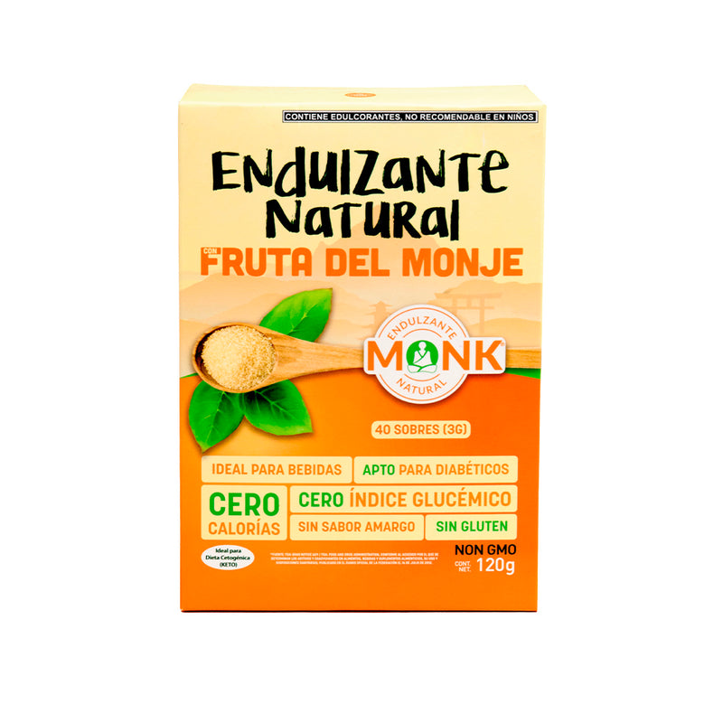 Monk® sachets: Monk fruit in 40 sachets of 3 grams. (monk fruit) 