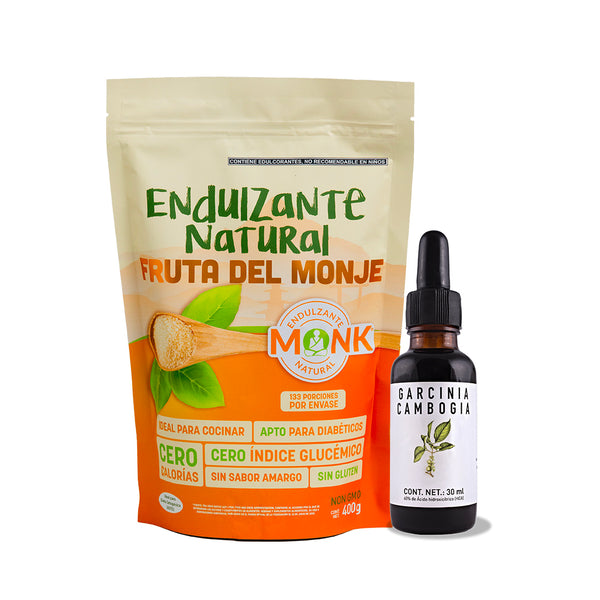 Sweet Kit: Garcinia Cambogia 30 ml+ Monk (Fruta del Monje) 400 g. ¡Envío Gratis!