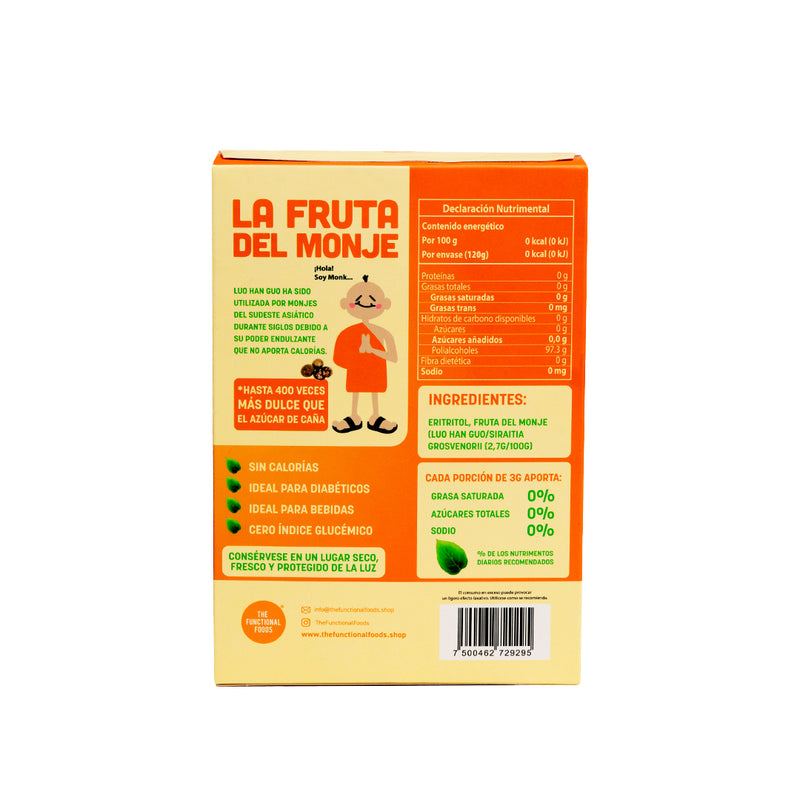 Sobrecitos de Monk®: Fruta del monje en 40 sobres de 3 grs. (monk fruit)