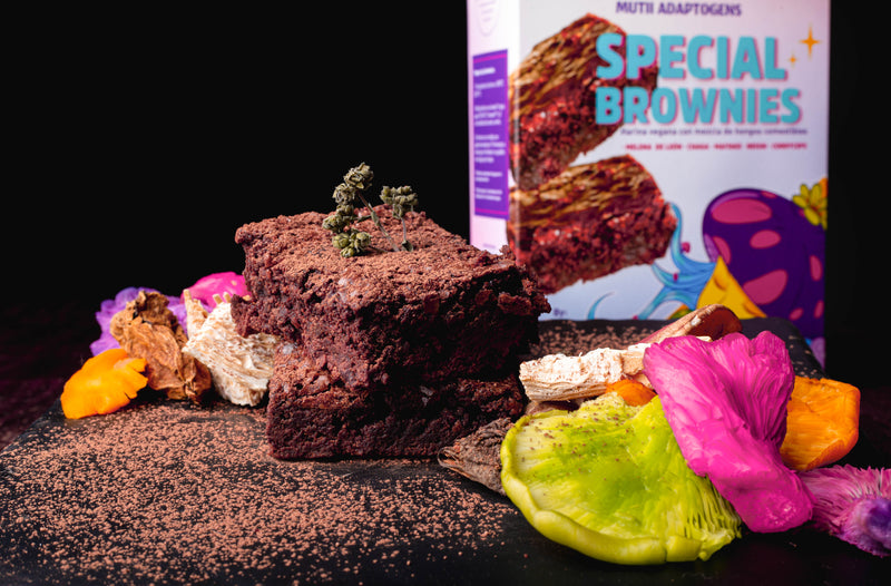 Special Brownies: Harina vegana para brownies con hongos adaptógenos (260 grs).