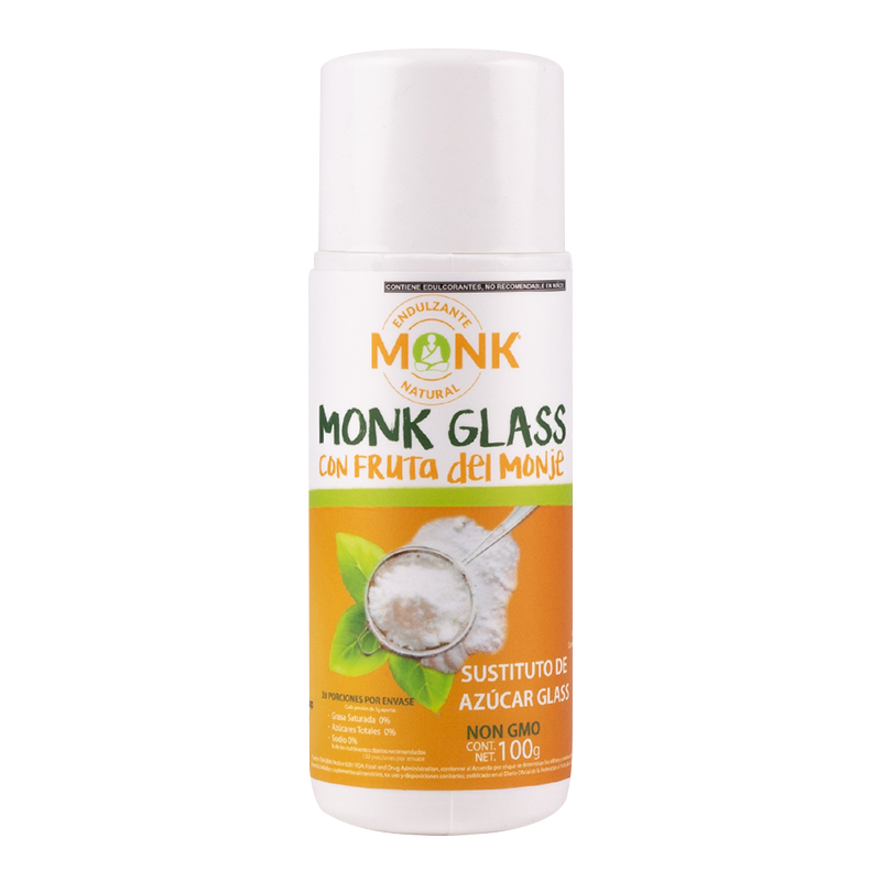 Monk® Glass: Fruta del monje sustituto azúcar glass (monk fruit) 100 g.